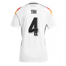 Tyskland Jonathan Tah #4 Hemmatröja Dam EM 2024 Korta ärmar